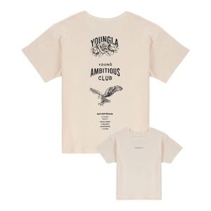 NWOT YoungLA Reversible Immortal Tee Men Off-White Double-Sided Graphic Tee Sz L